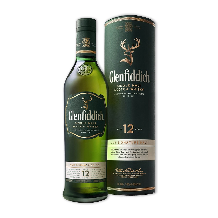 Glenfiddich Single Malt Whiskey 12 yrs 700ml