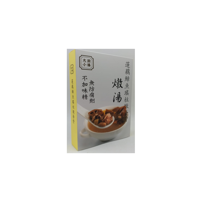 大廚小膳 - 蓮藕章魚瑤柱炖脊骨湯 350克