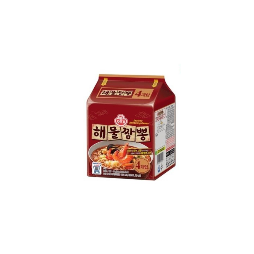 不倒翁 - 韓國 辣海鮮湯拉麵 120克x4包