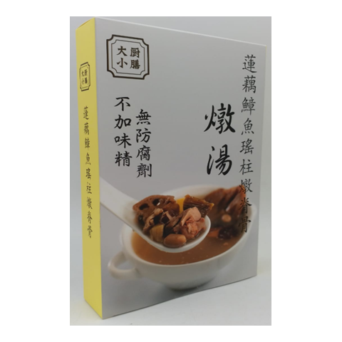 大廚小膳 - 蓮藕章魚瑤柱炖脊骨湯 350克