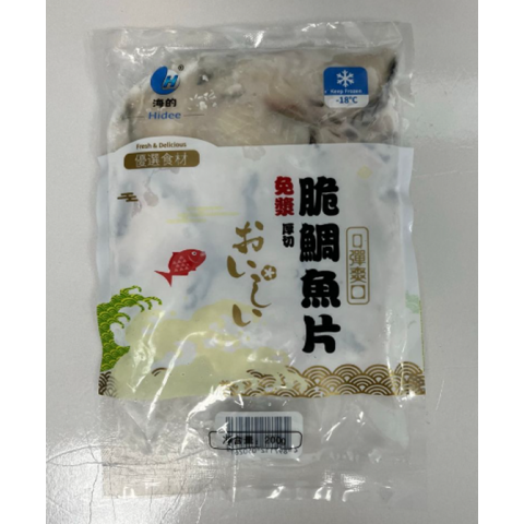 海的 - 急凍厚切脆鯛魚片 (免漿) 200克