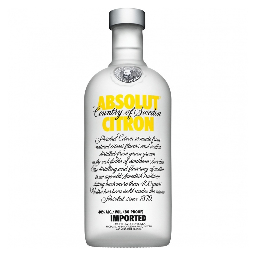 Absolut Vodka Citron 750ml