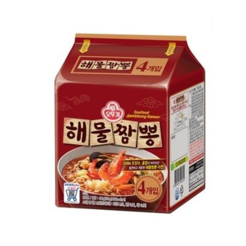 不倒翁 - 韓國 辣海鮮湯拉麵 120克x4包
